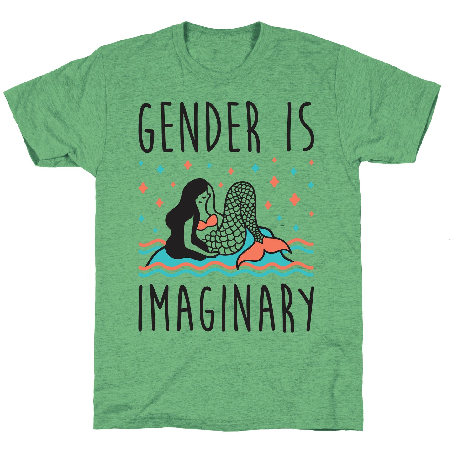 Gender Is Imaginary Mermaid Unisex Triblend Tee