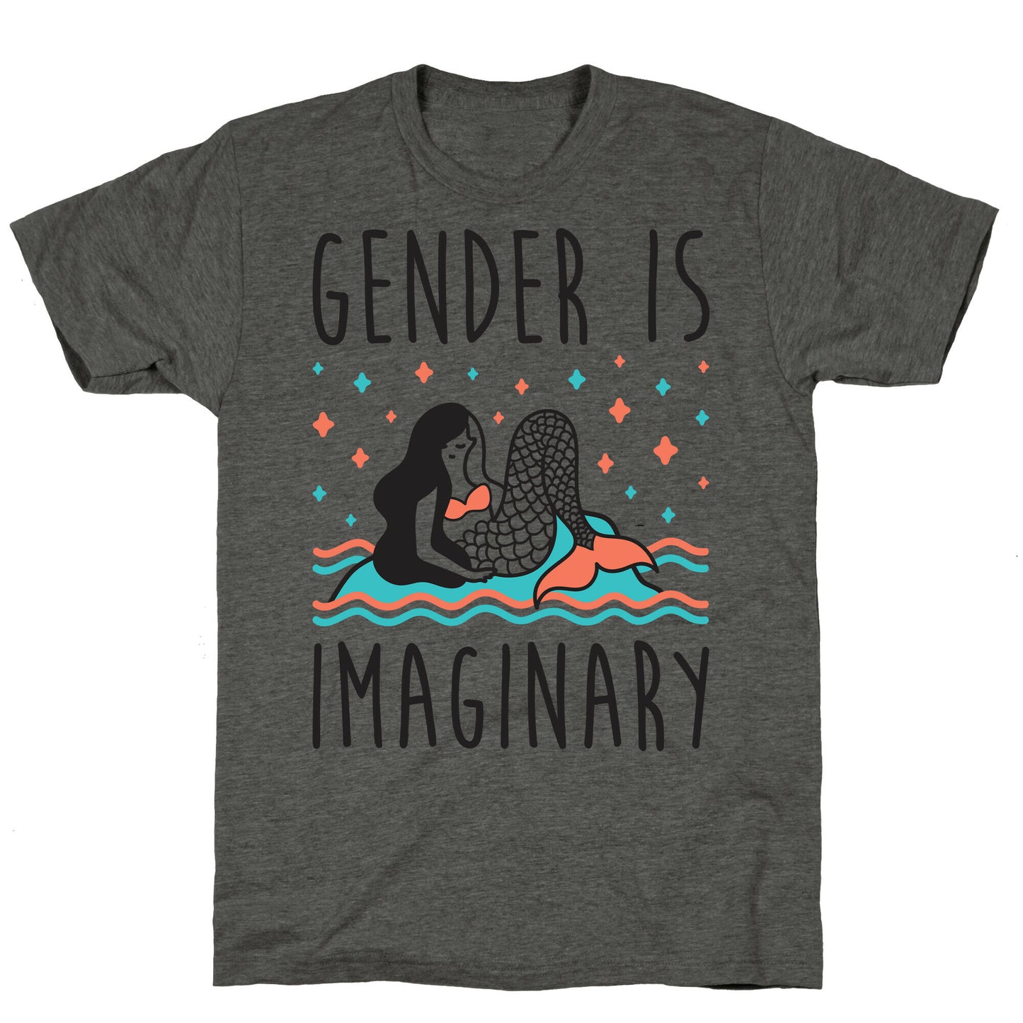 Gender Is Imaginary Mermaid Unisex Triblend Tee