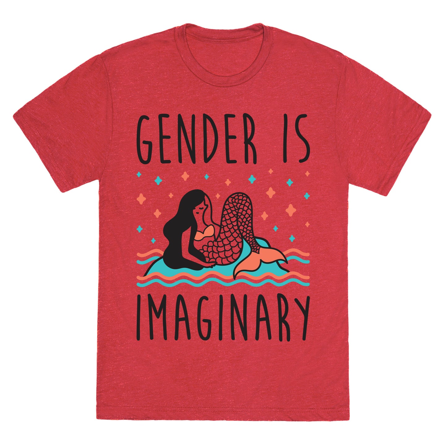 Gender Is Imaginary Mermaid Unisex Triblend Tee
