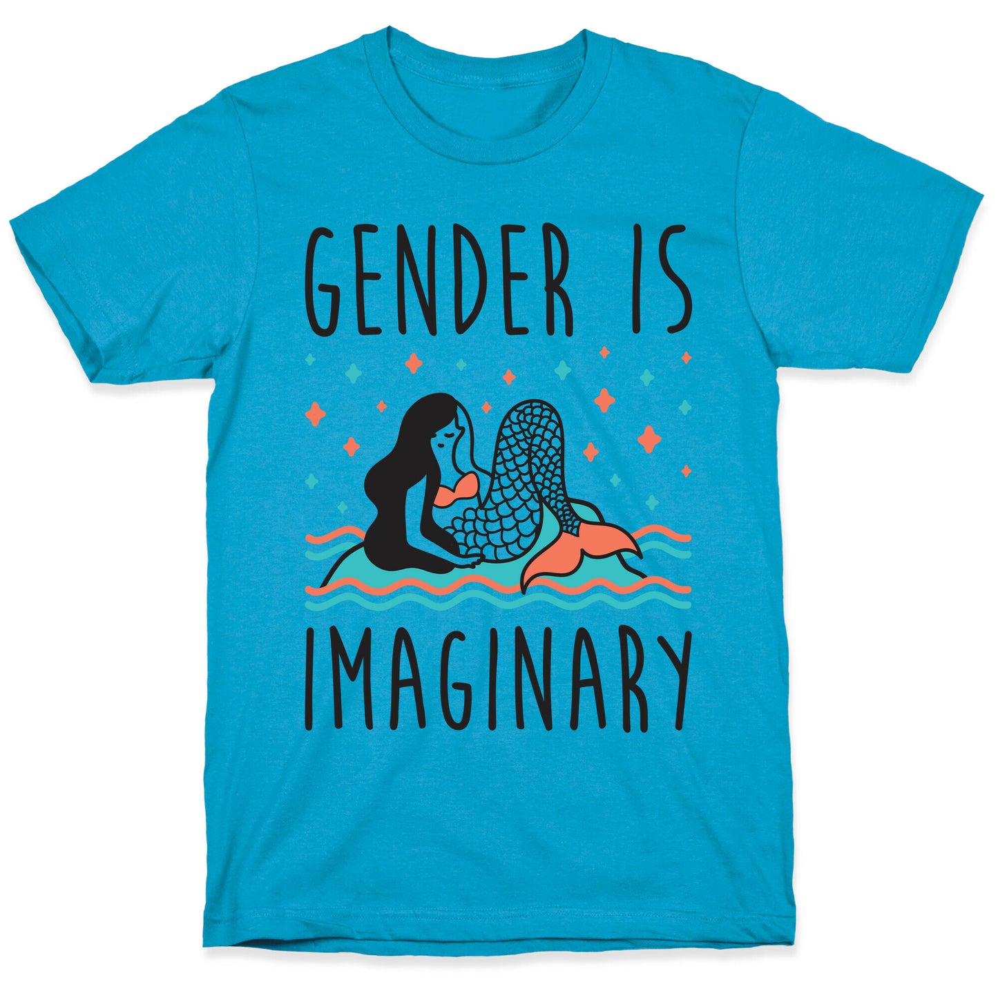 Gender Is Imaginary Mermaid Unisex Triblend Tee