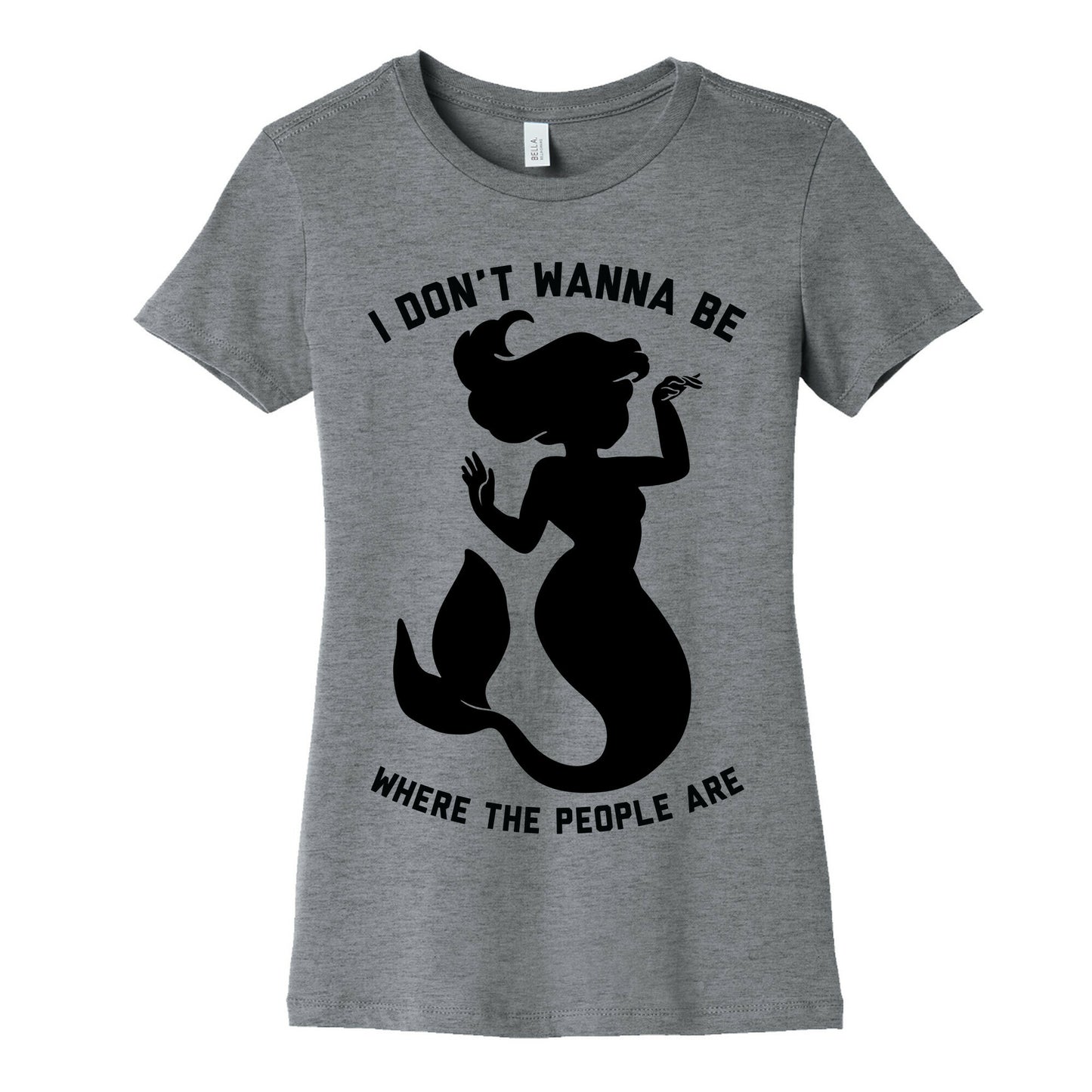 I Don't Wanna Be Where The People Are Women's Cotton Tee
