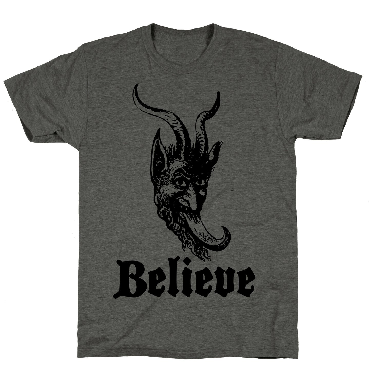 Believe In Krampus Unisex Triblend Tee