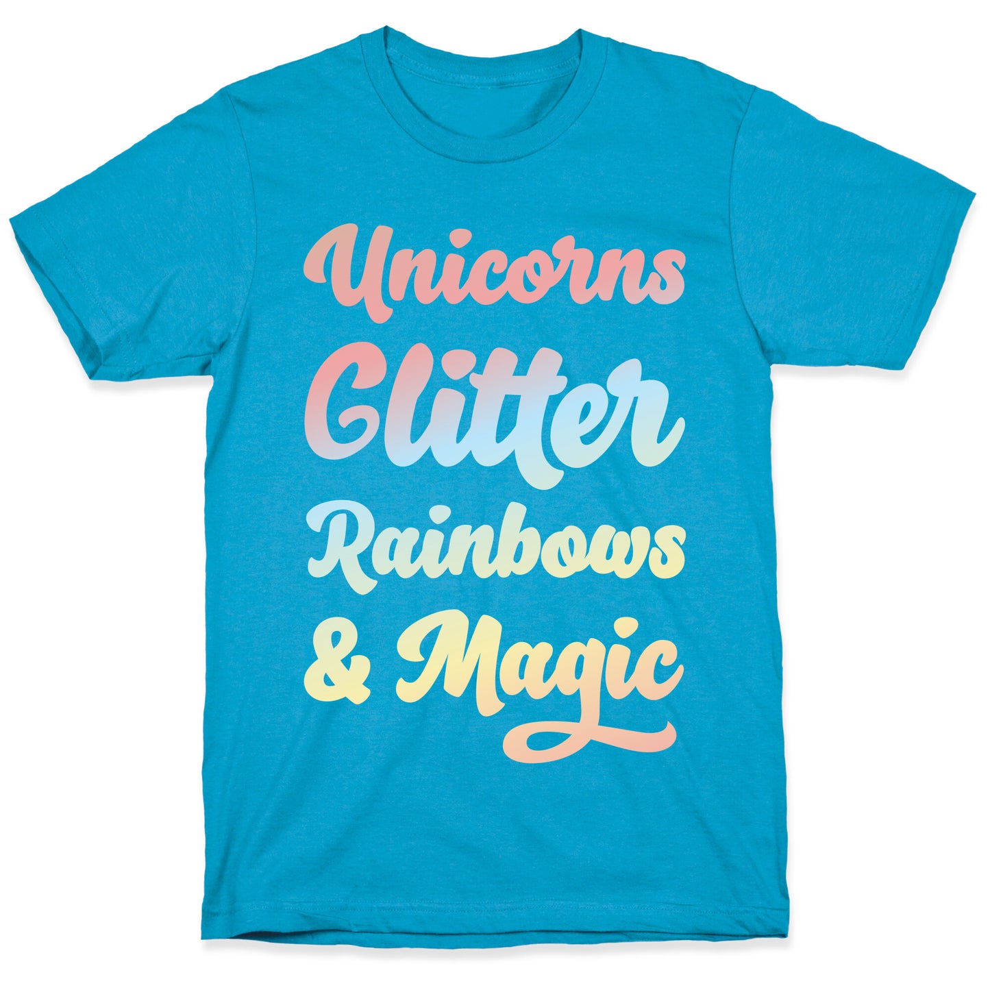 Unicorns Glitter Rainbows & Magic Unisex Triblend Tee