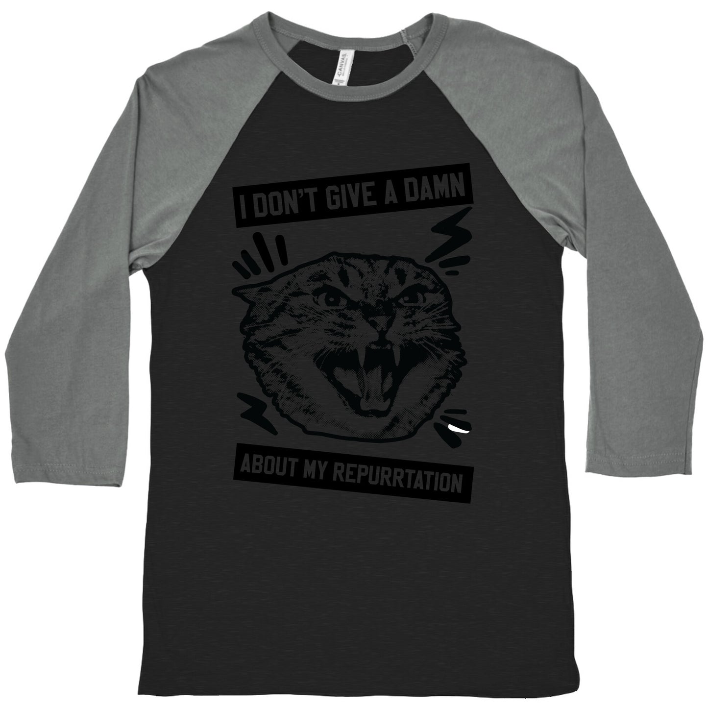 I Don't Give A Damn About My Repurrtation Baseball Tee