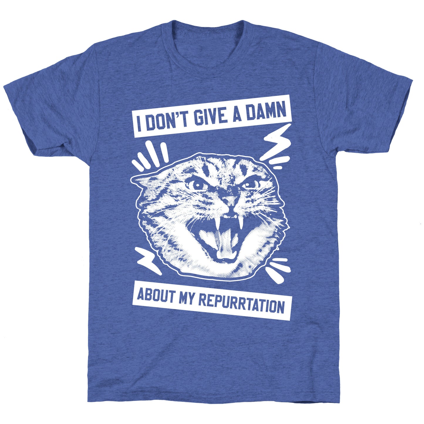 I Don't Give A Damn About My Repurrtation Unisex Triblend Tee