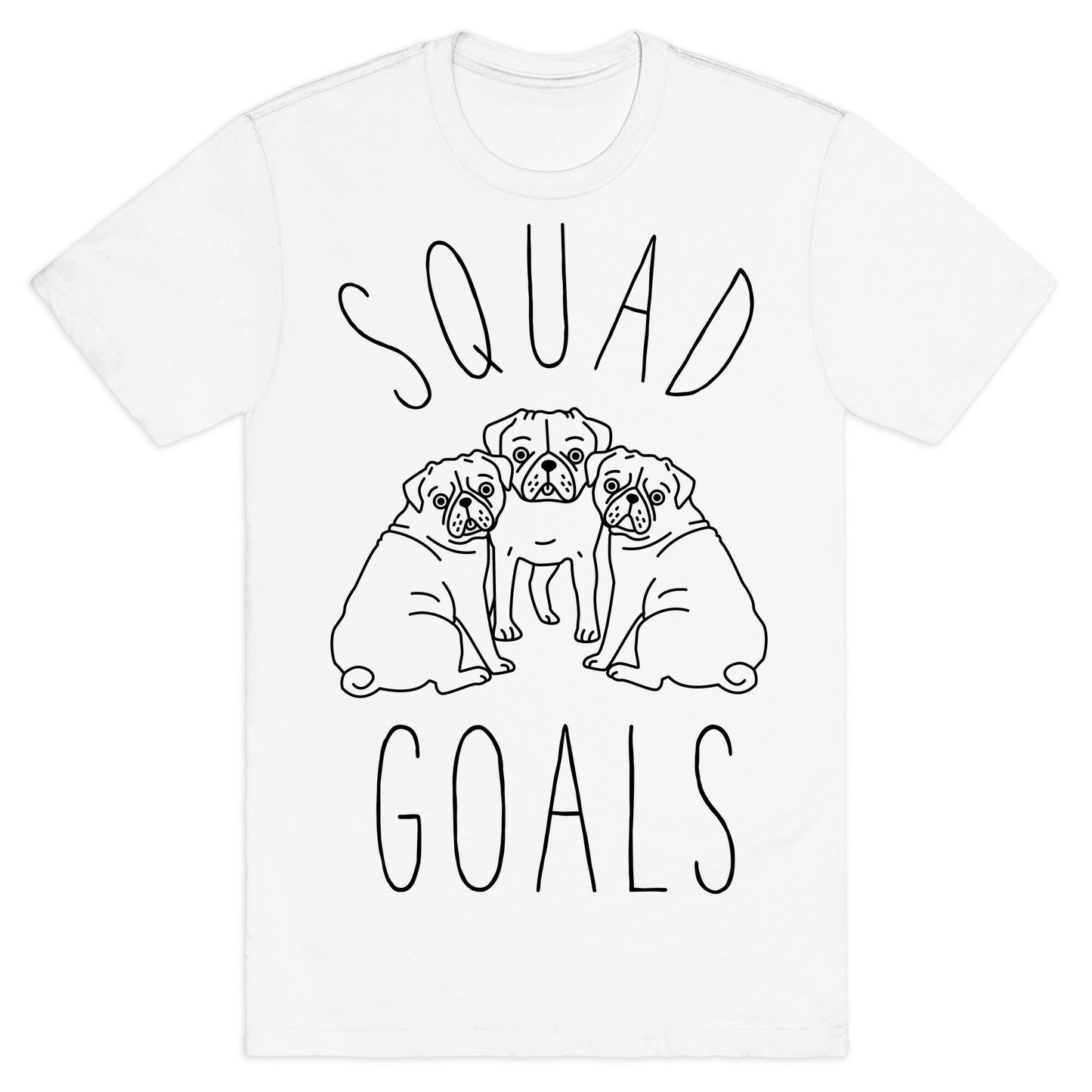 Squad Goals Pugs T-Shirt