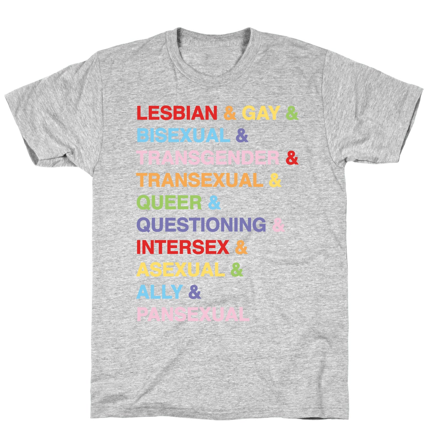 LGBTQIA And Then Some White Print T-Shirt