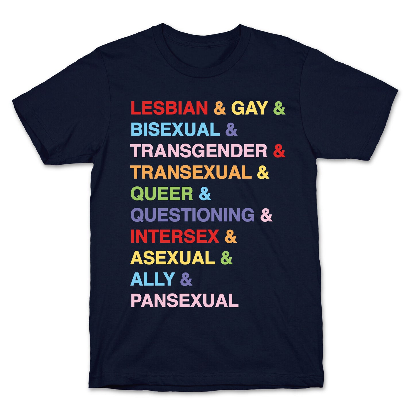 LGBTQIA And Then Some White Print T-Shirt