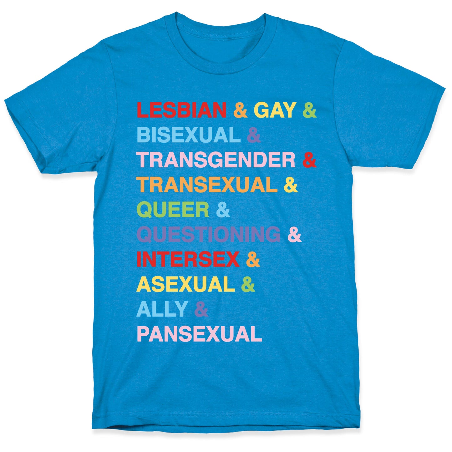 LGBTQIA And Then Some White Print T-Shirt