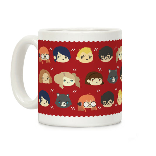 The Phantom Thieves Pattern Coffee Mug