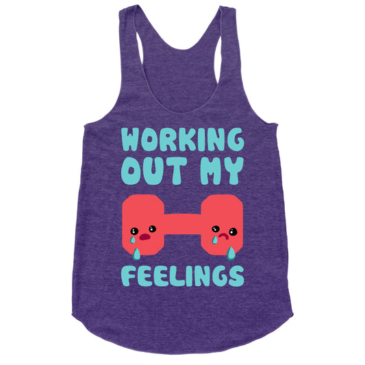 Working Out My Feelings Racerback Tank