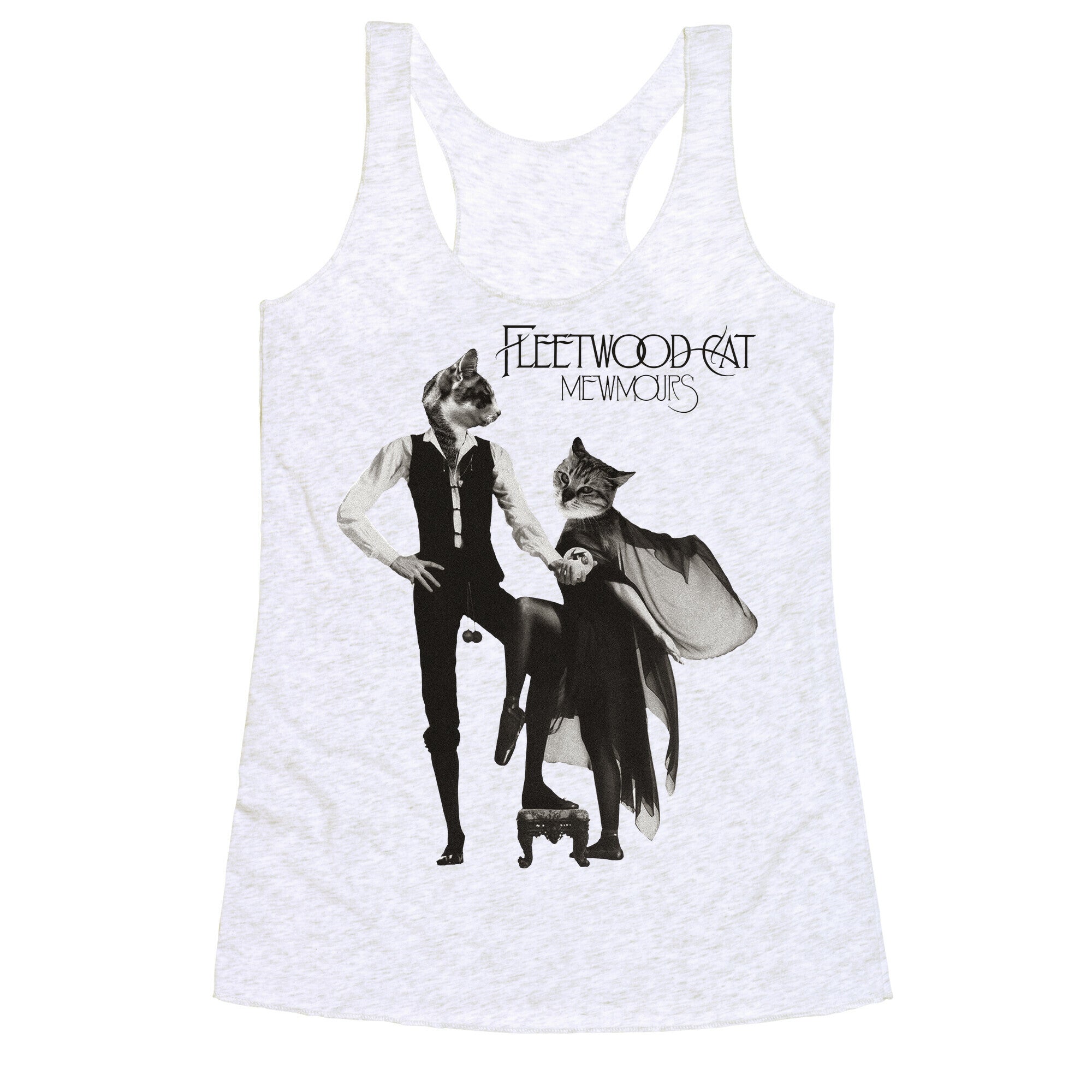 Fleetwood Cat Mewmours Mashup Racerback Tank