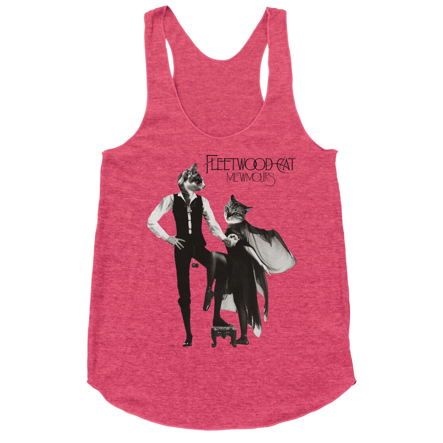 Fleetwood Cat Mewmours Mashup Racerback Tank