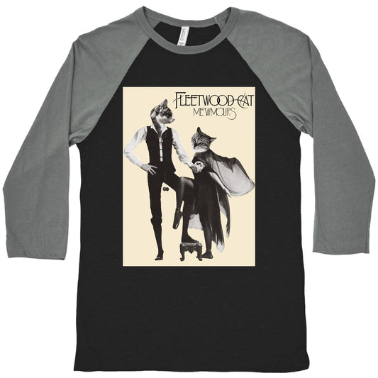 Fleetwood Cat Mewmours Mashup Baseball Tee