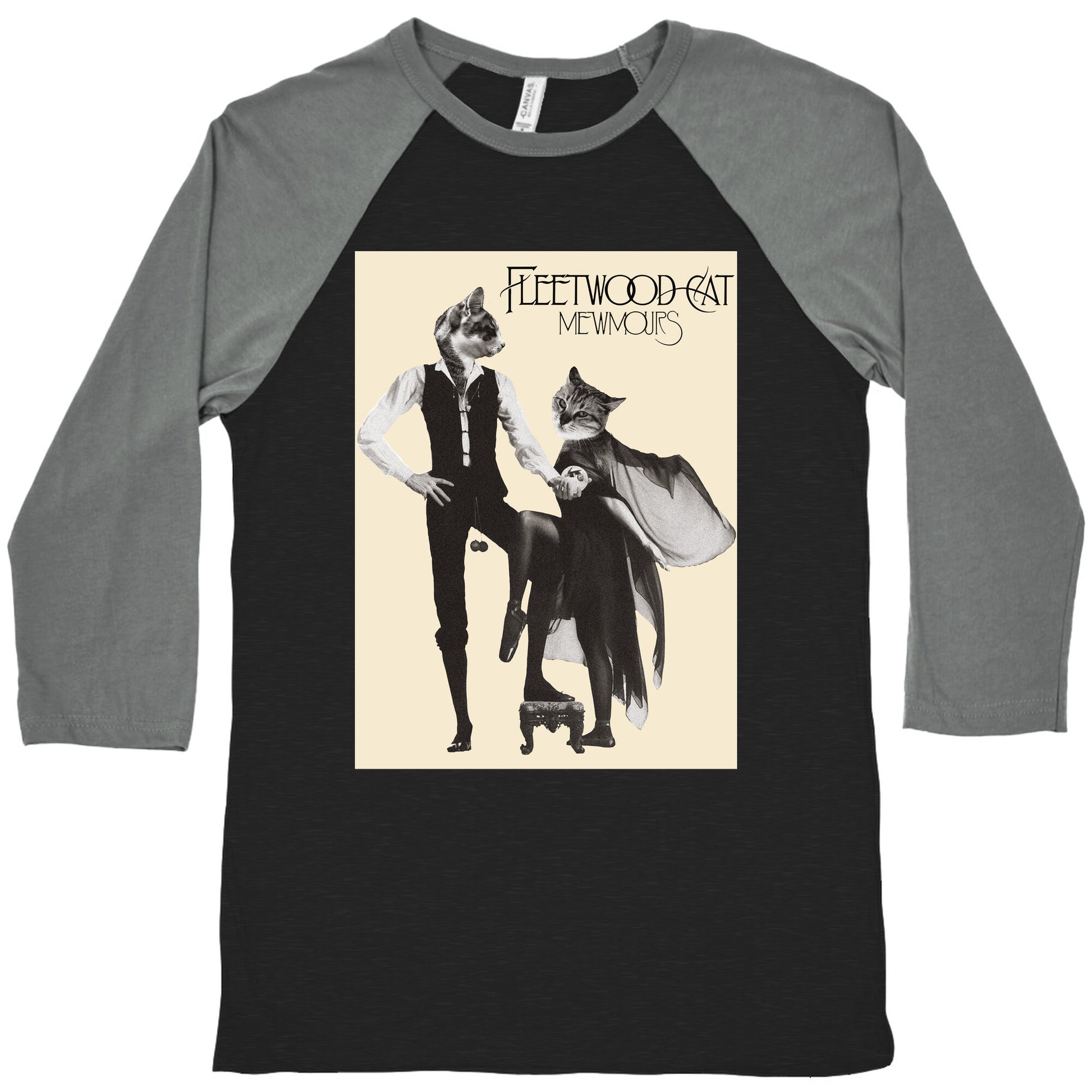 Fleetwood Cat Mewmours Mashup Baseball Tee