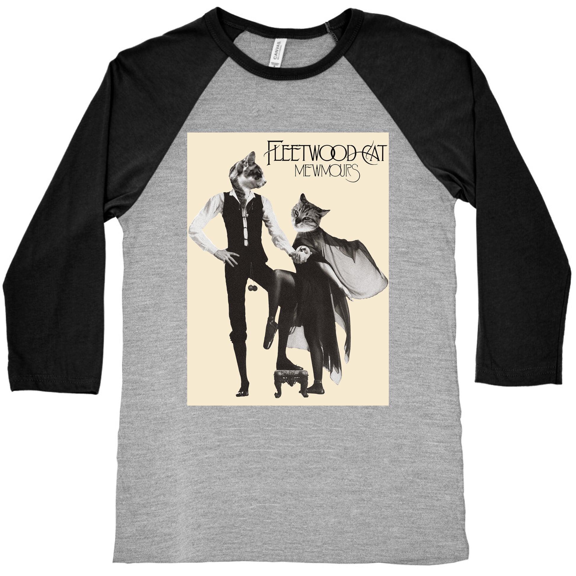 Fleetwood Cat Mewmours Mashup Baseball Tee