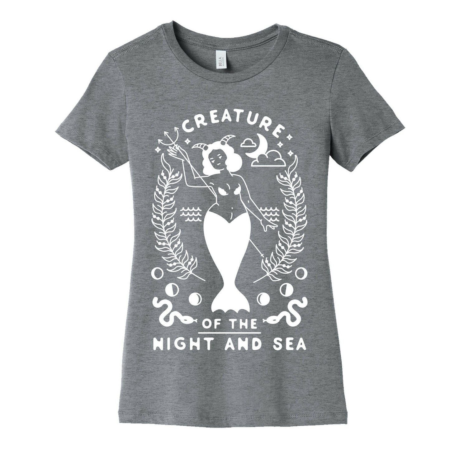 Creature of the Night and Sea Women's Cotton Tee
