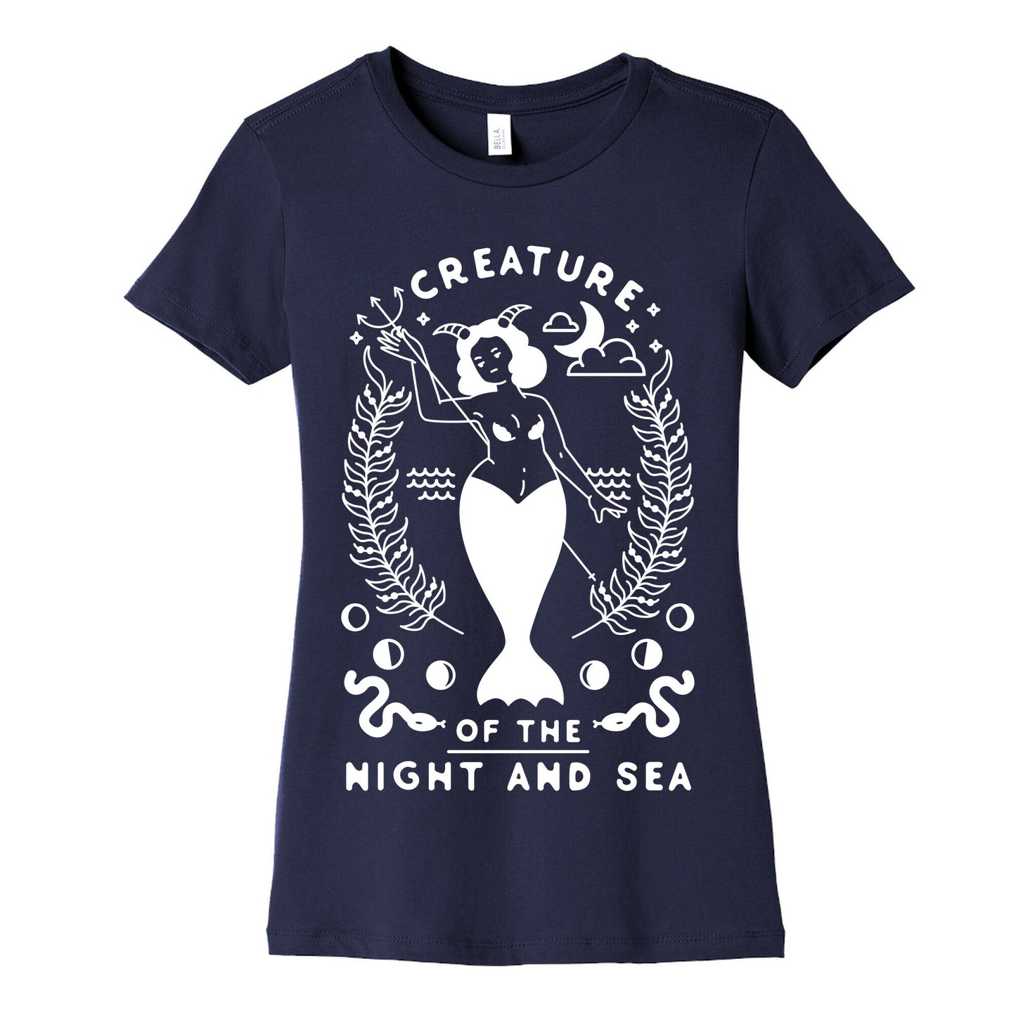 Creature of the Night and Sea Women's Cotton Tee