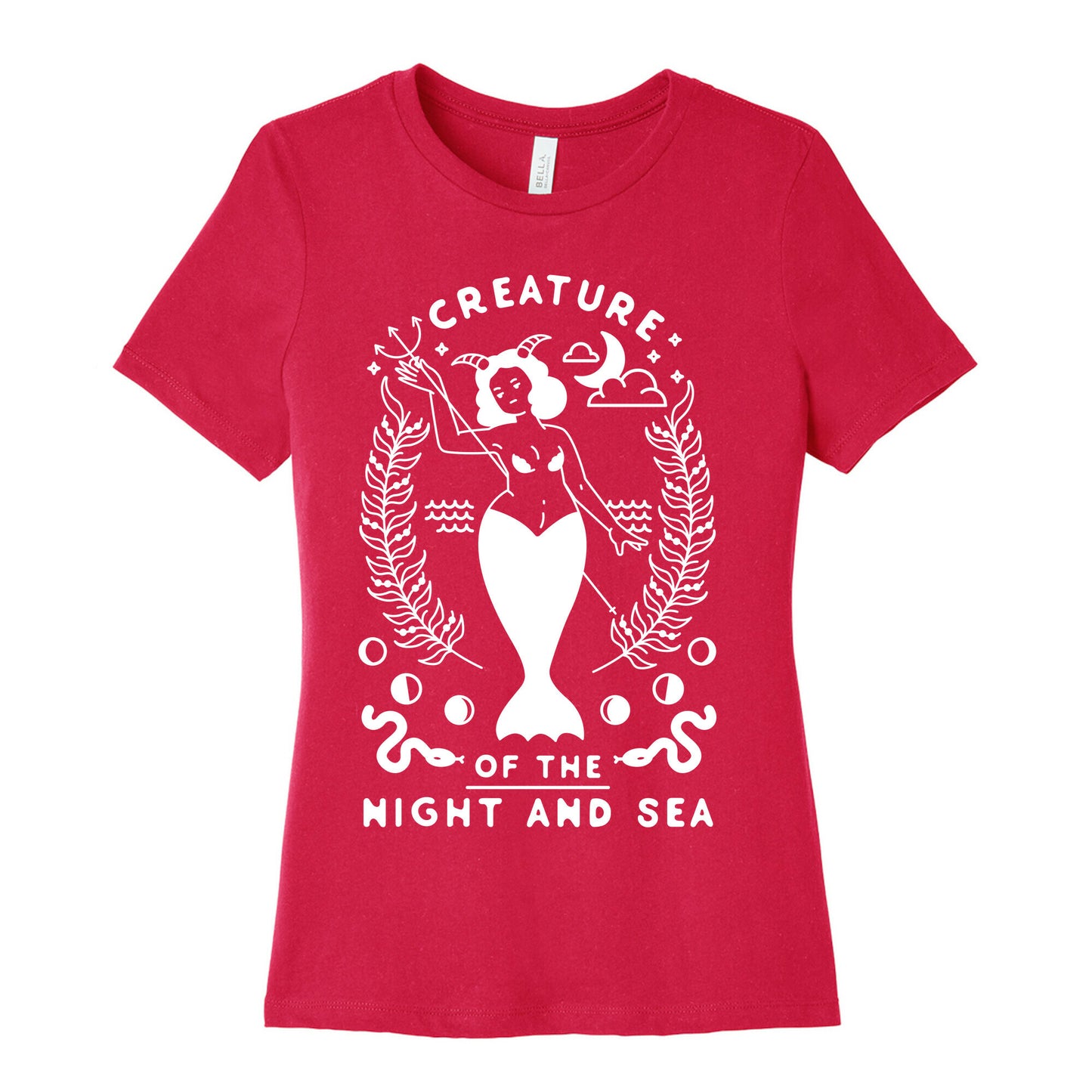 Creature of the Night and Sea Women's Cotton Tee