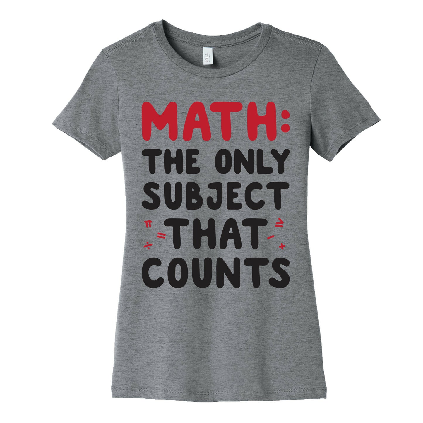 Math: The Only Subject That Counts Women's Cotton Tee