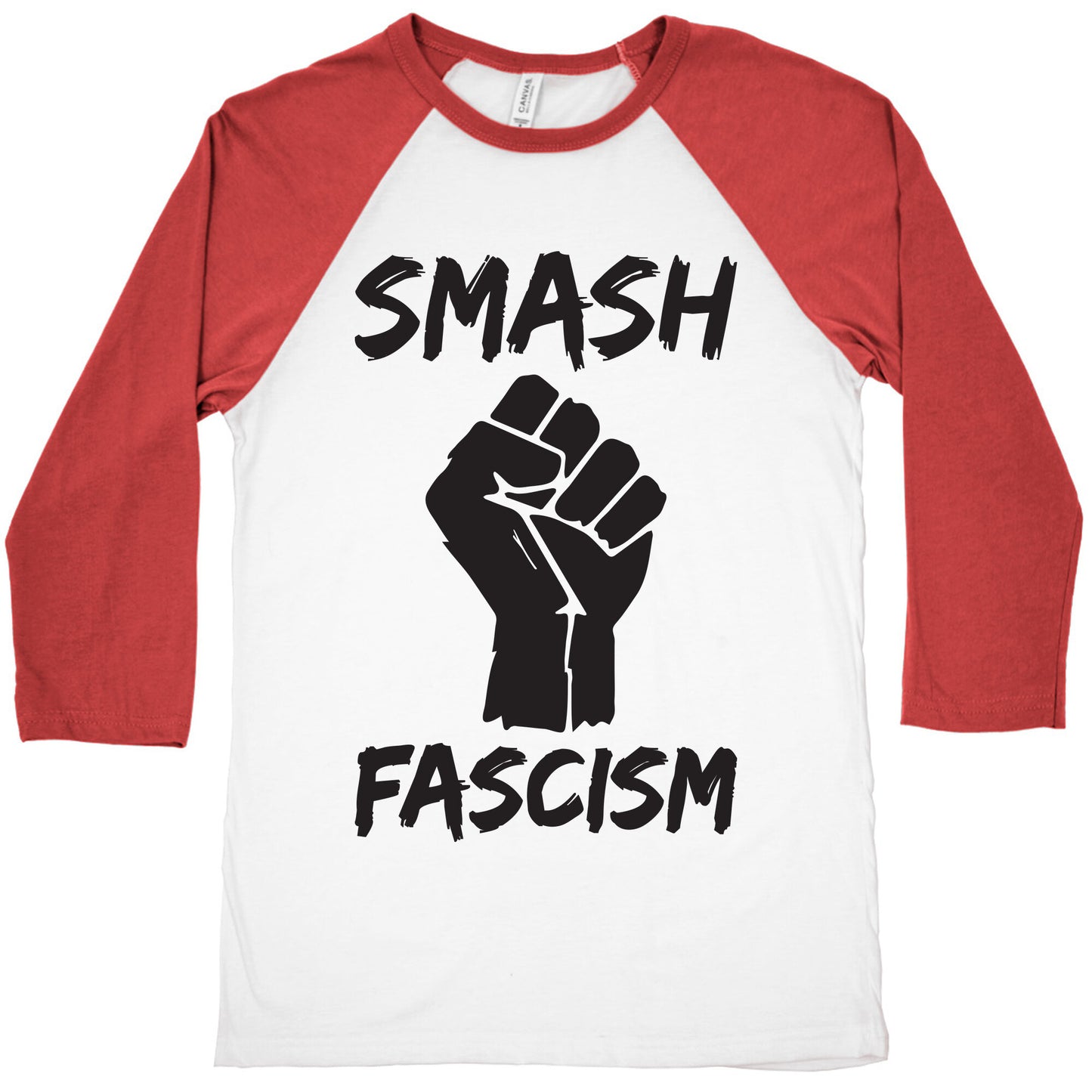 Smash Fascism Baseball Tee