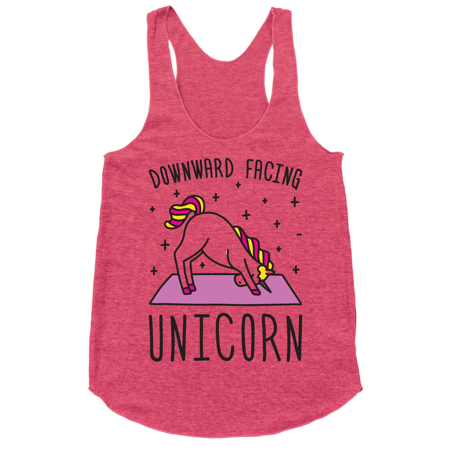 Downward Facing Unicorn Racerback Tank
