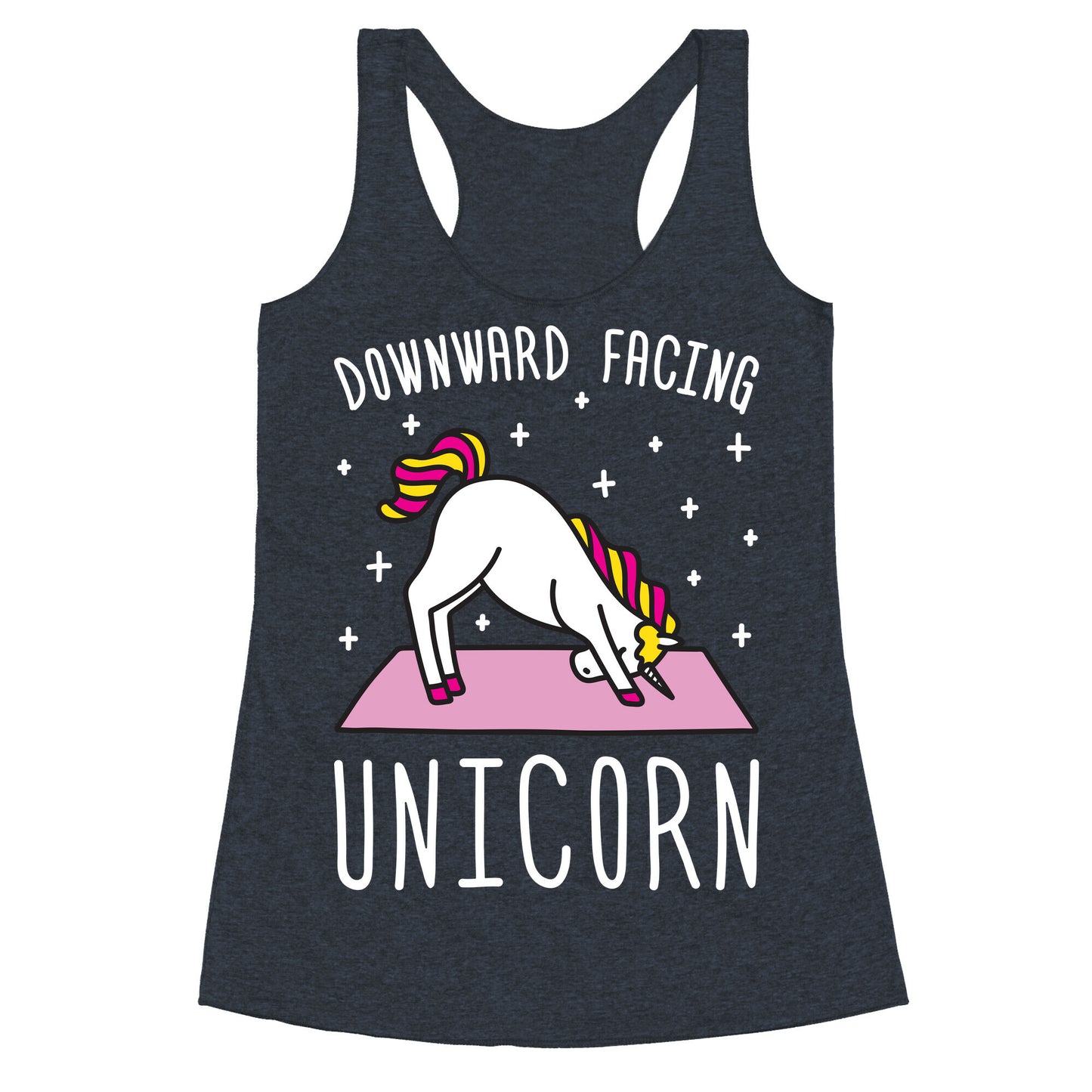 Downward Facing Unicorn Racerback Tank