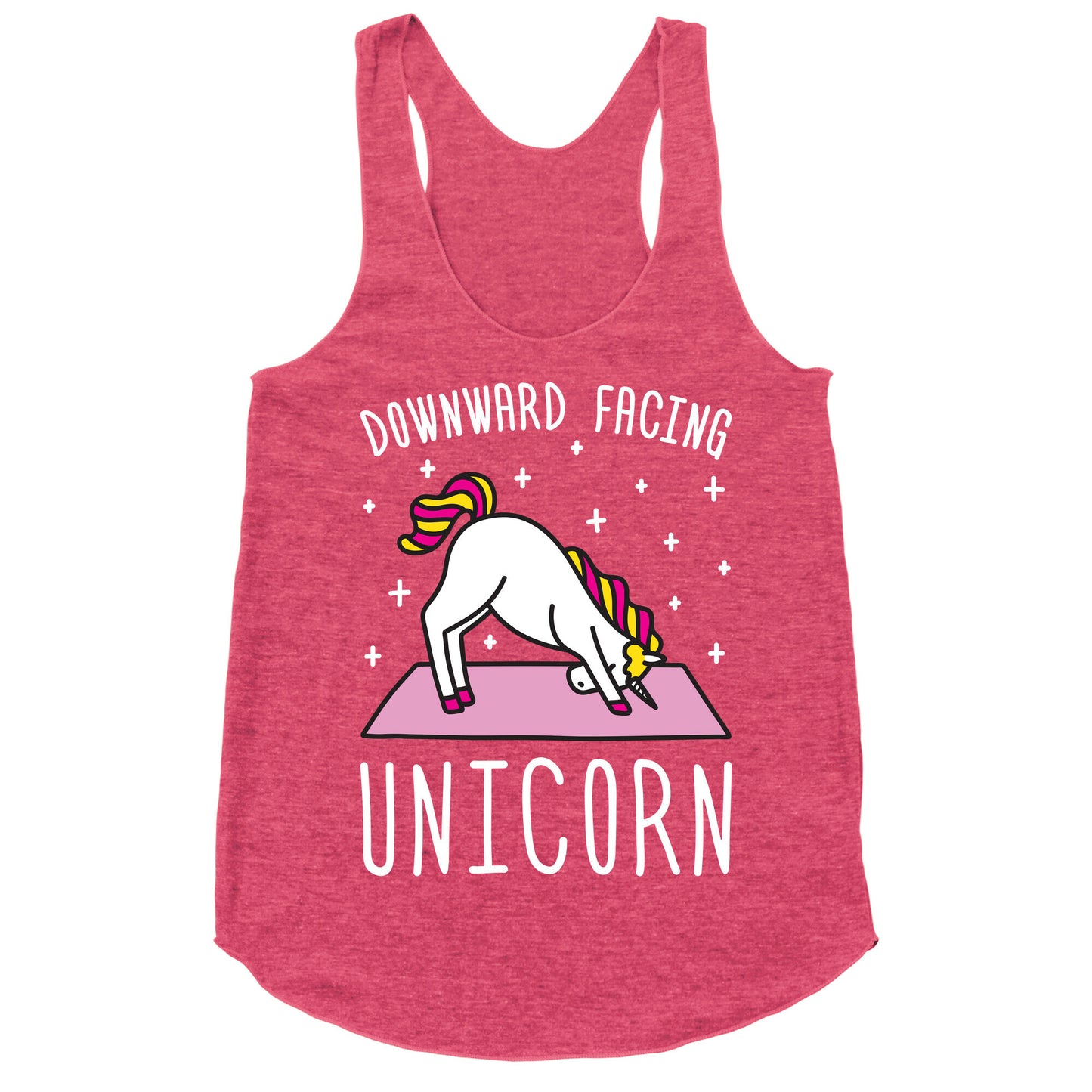 Downward Facing Unicorn Racerback Tank