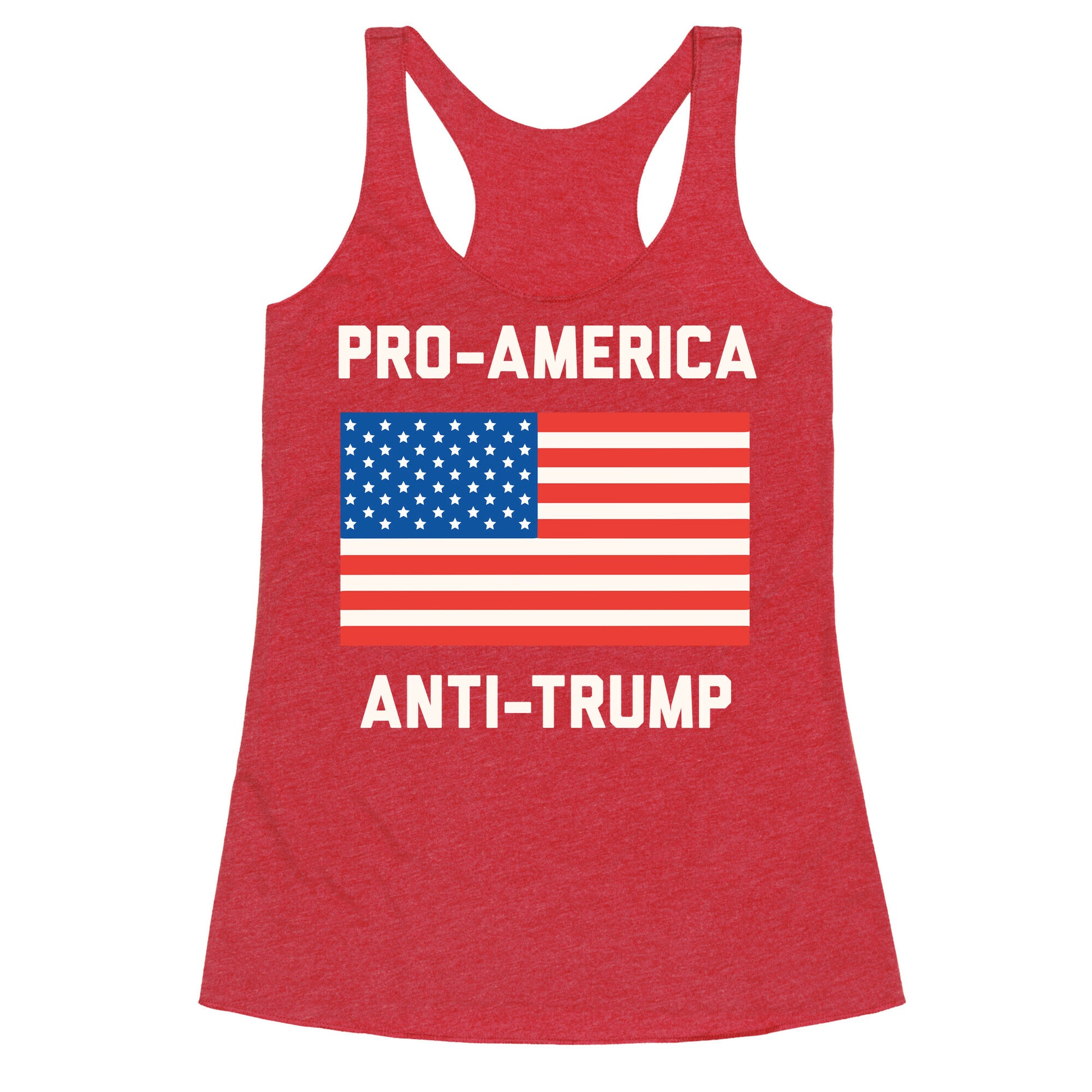 Pro-America Anti-Trump Racerback Tank