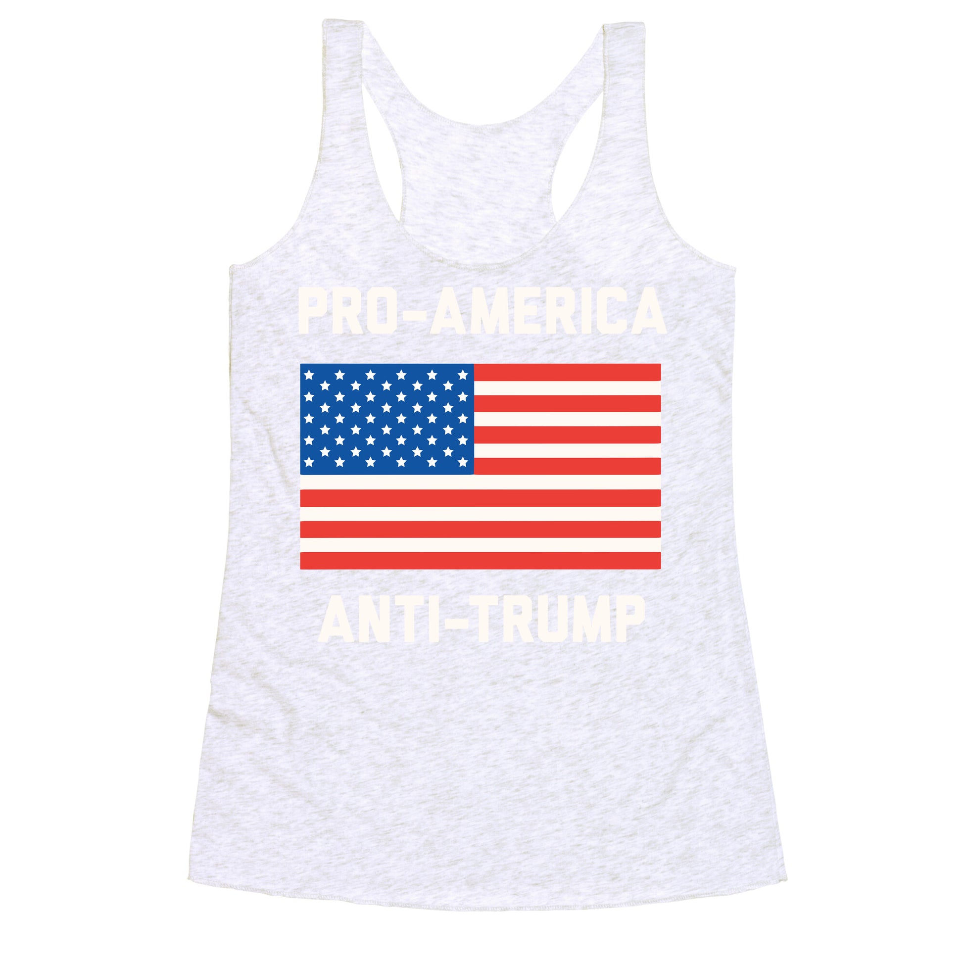 Pro-America Anti-Trump Racerback Tank
