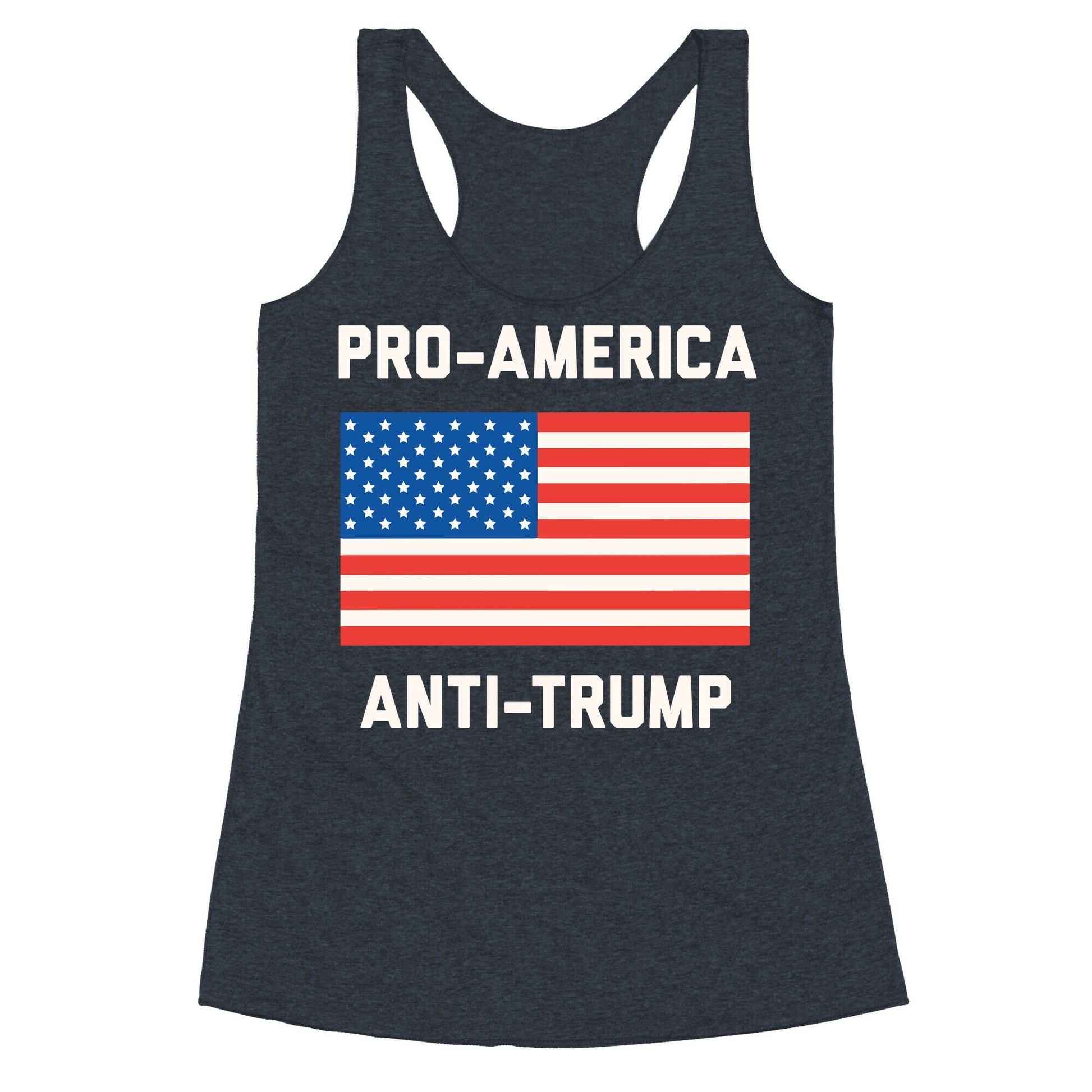 Pro-America Anti-Trump Racerback Tank
