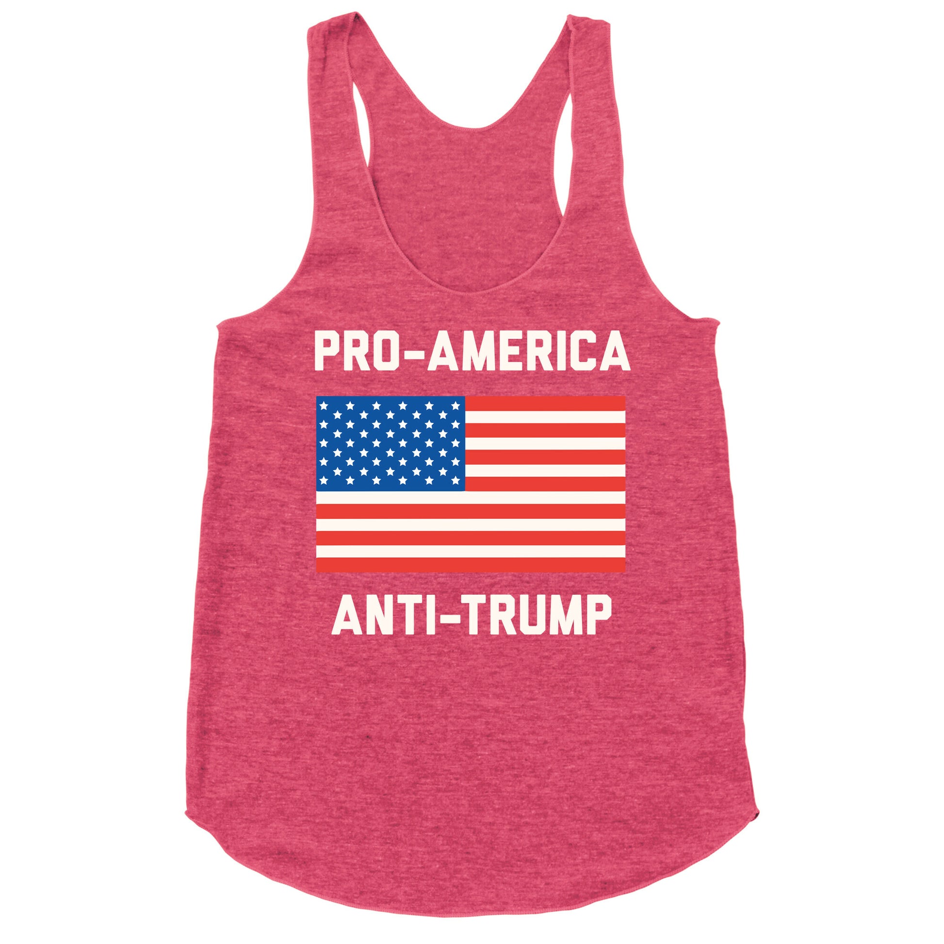 Pro-America Anti-Trump Racerback Tank