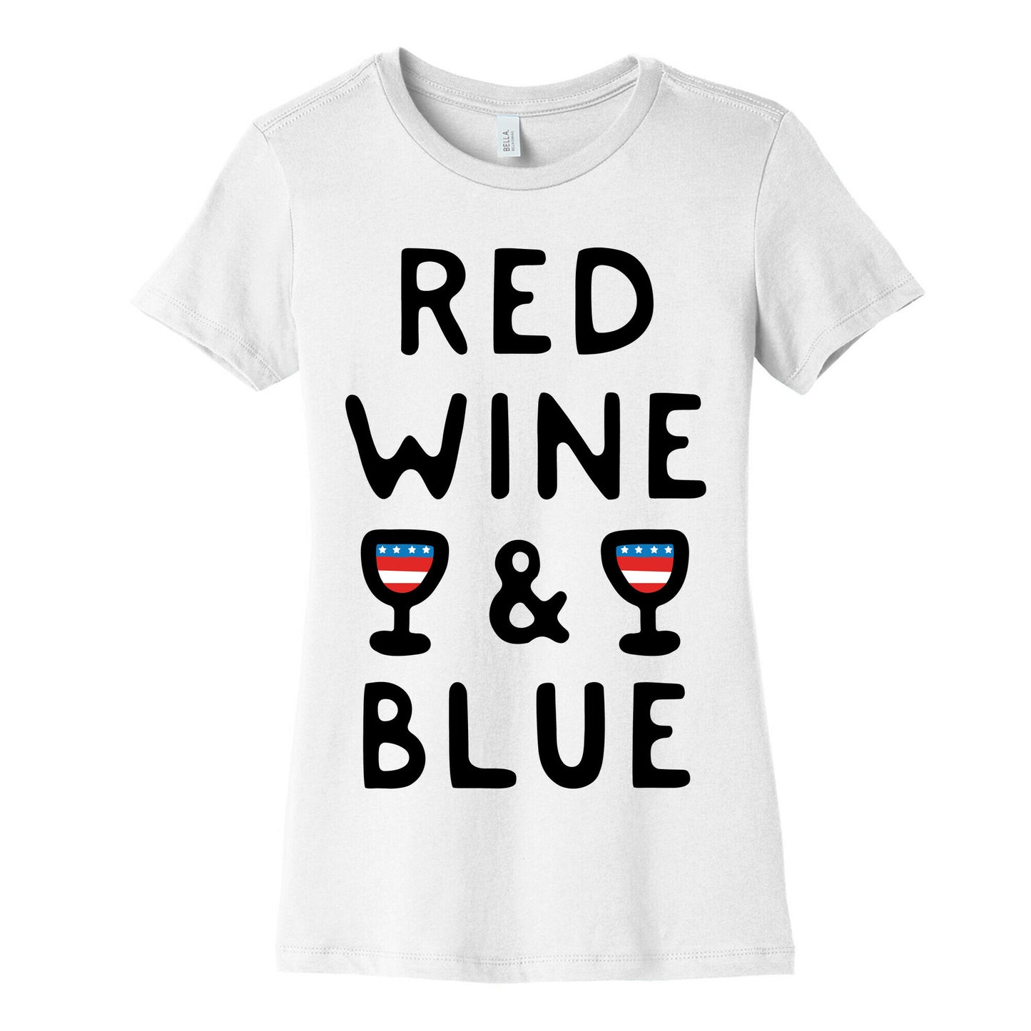 Red Wine And Blue Women's Cotton Tee