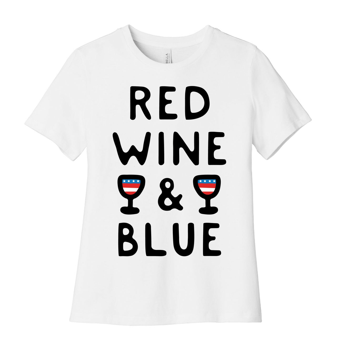 Red Wine And Blue Women's Cotton Tee