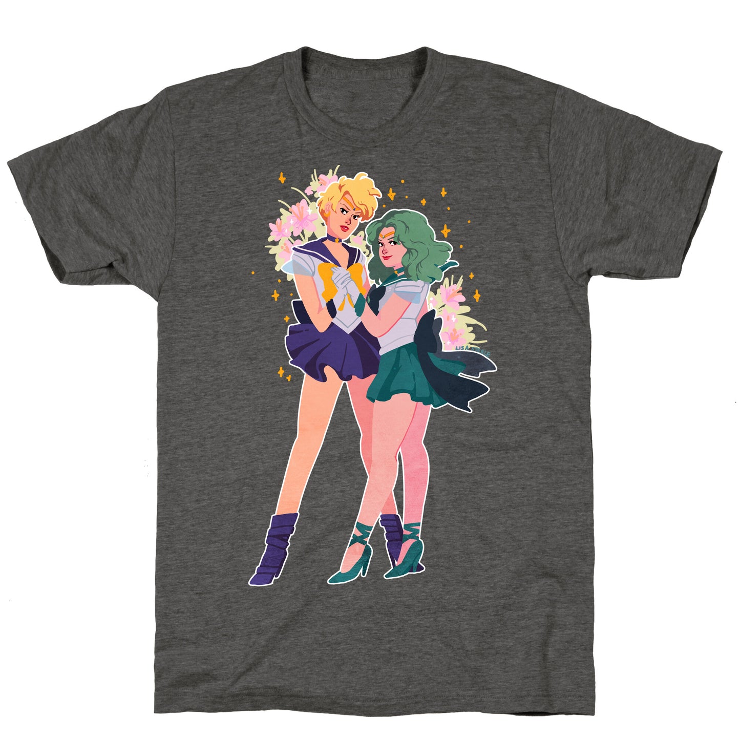 Sailor Neptune & Sailor Uranus Unisex Triblend Tee
