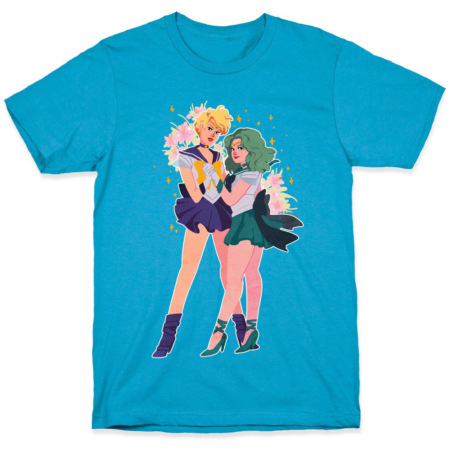 Sailor Neptune & Sailor Uranus Unisex Triblend Tee