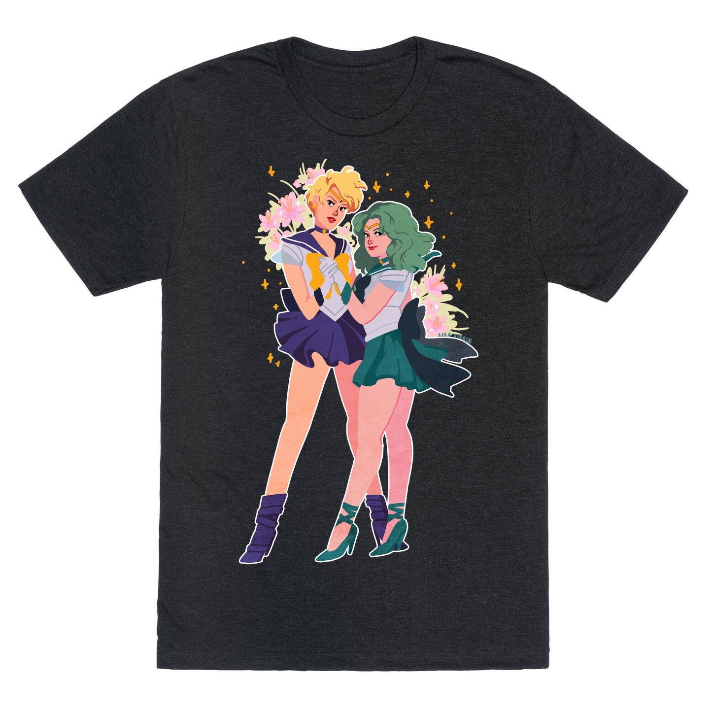 Sailor Neptune & Sailor Uranus Unisex Triblend Tee