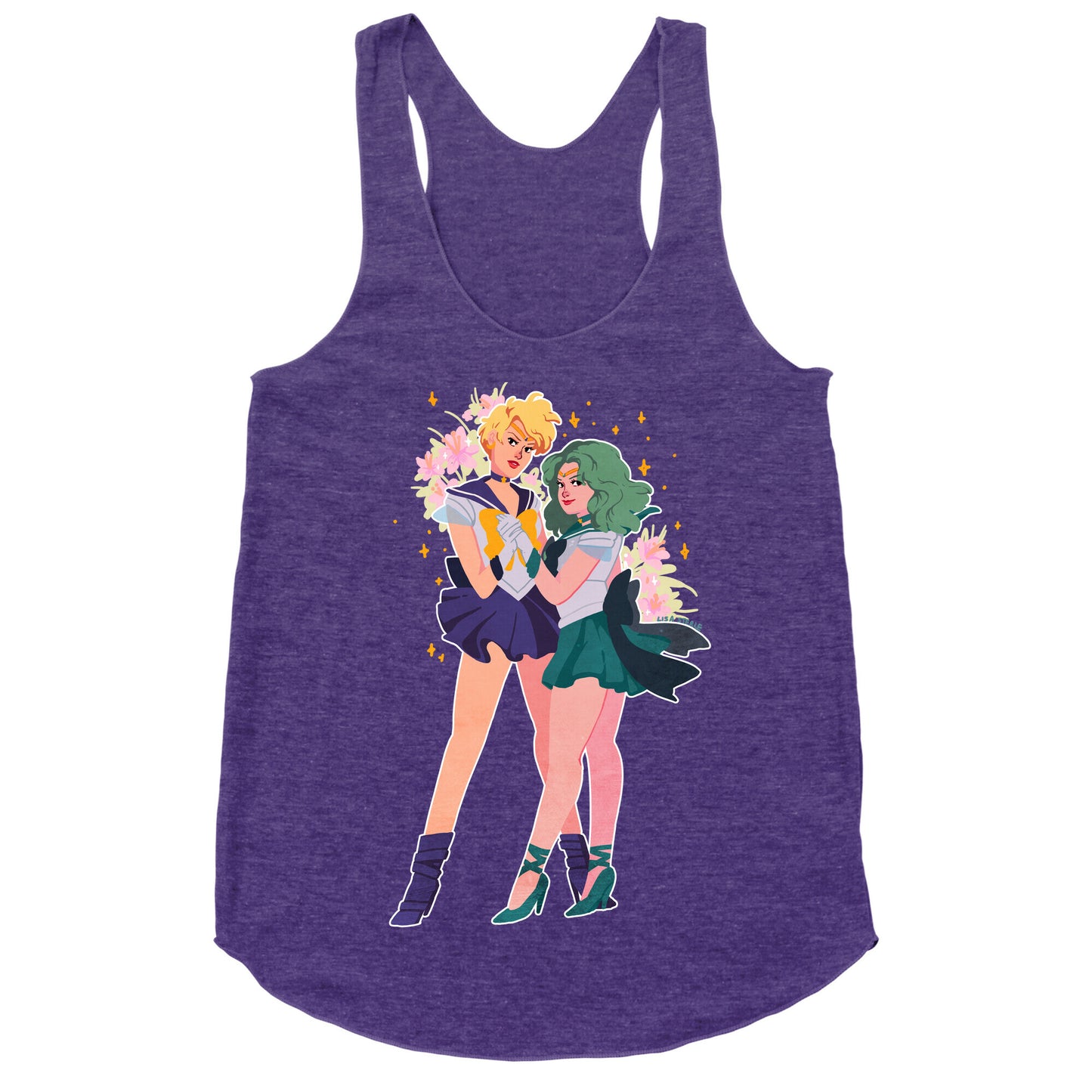 Sailor Neptune & Sailor Uranus Racerback Tank