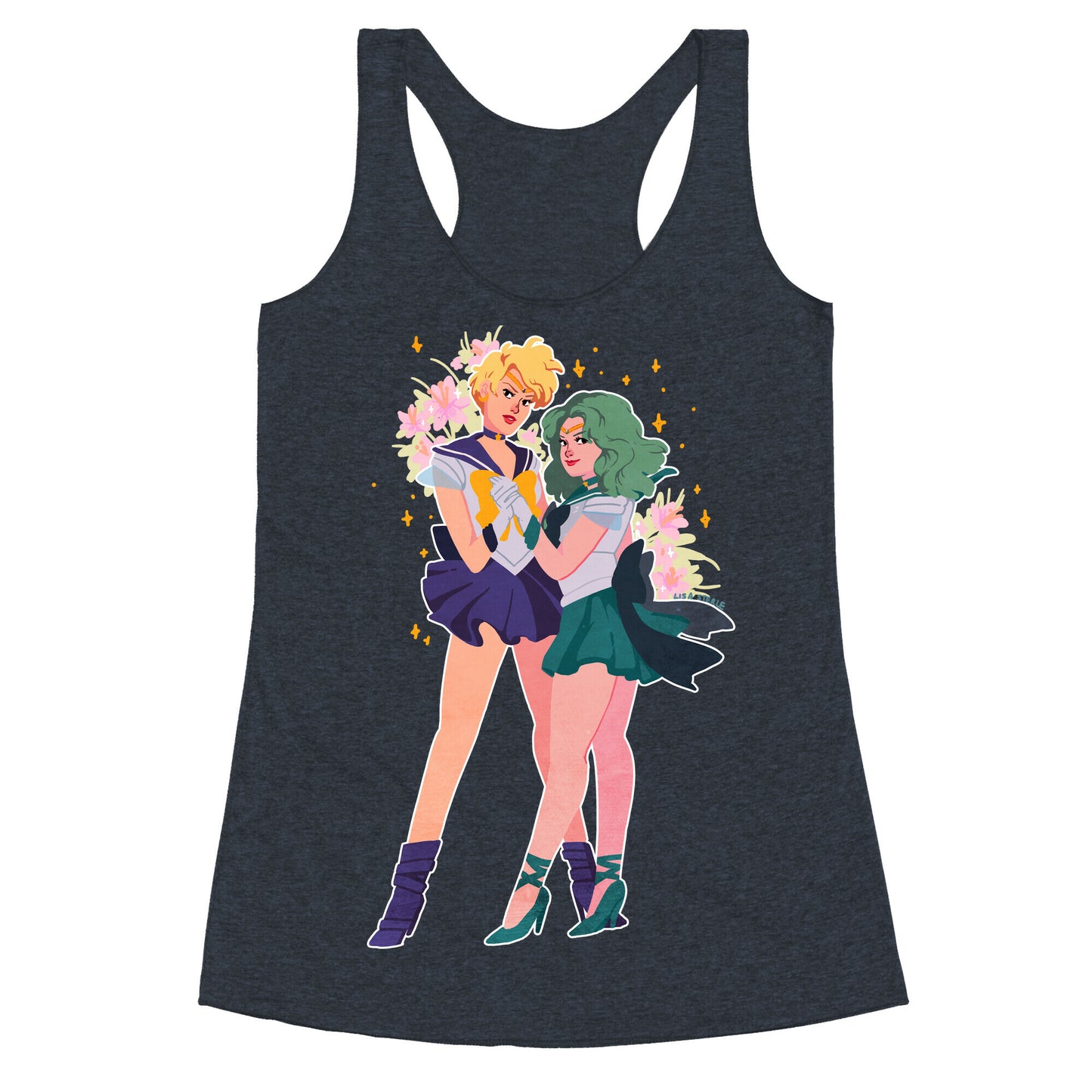 Sailor Neptune & Sailor Uranus Racerback Tank