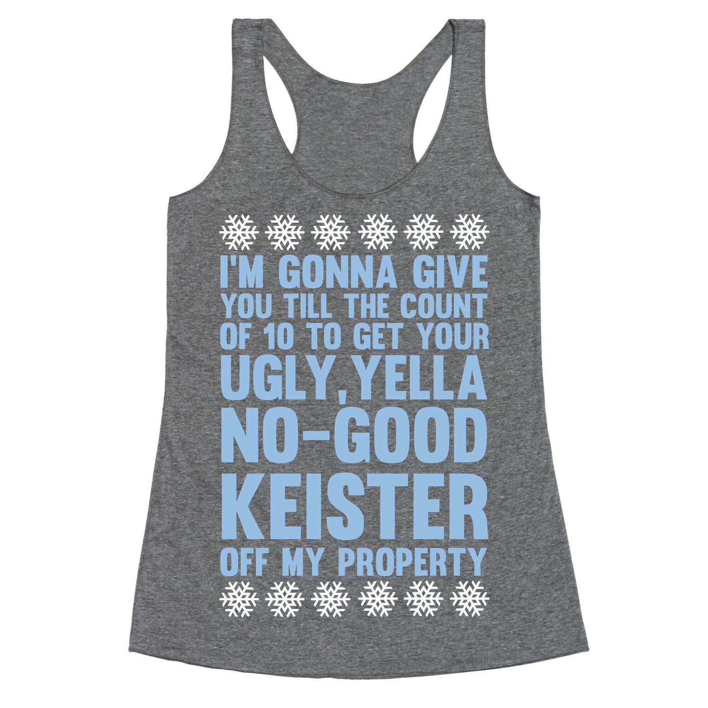 Ugly, Yella, No-Good Keister Racerback Tank