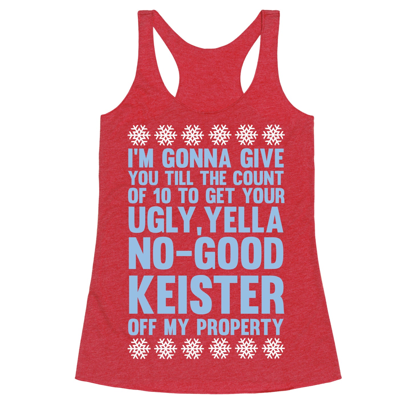 Ugly, Yella, No-Good Keister Racerback Tank
