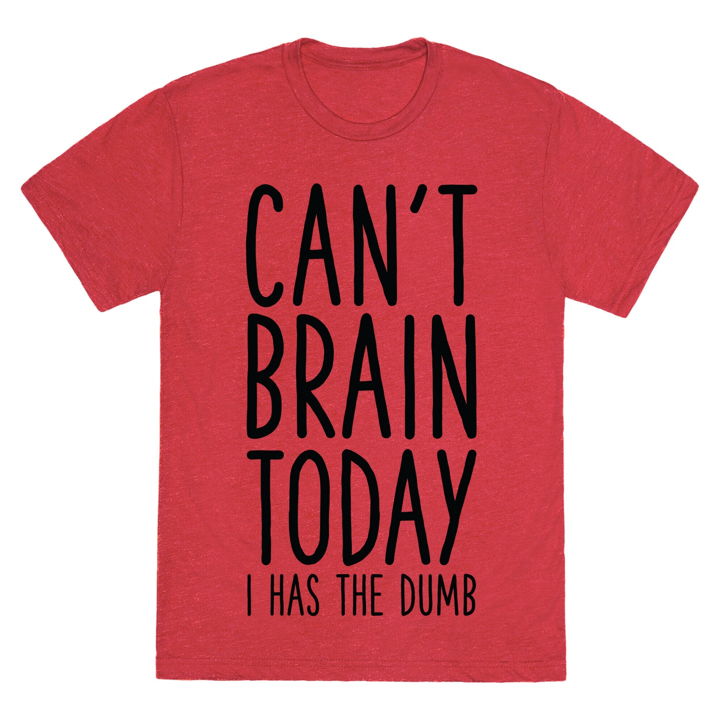 Can't Brain Today I Has The Dumb Unisex Triblend Tee