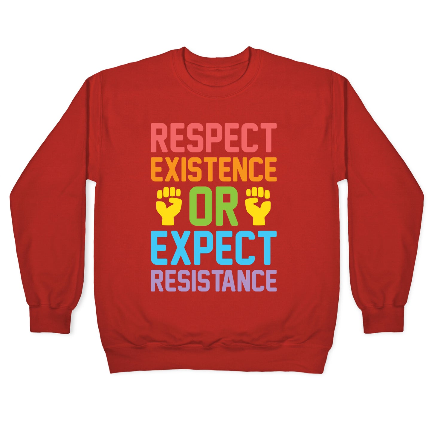 Respect Existence Or Expect Resistance Crewneck Sweatshirt
