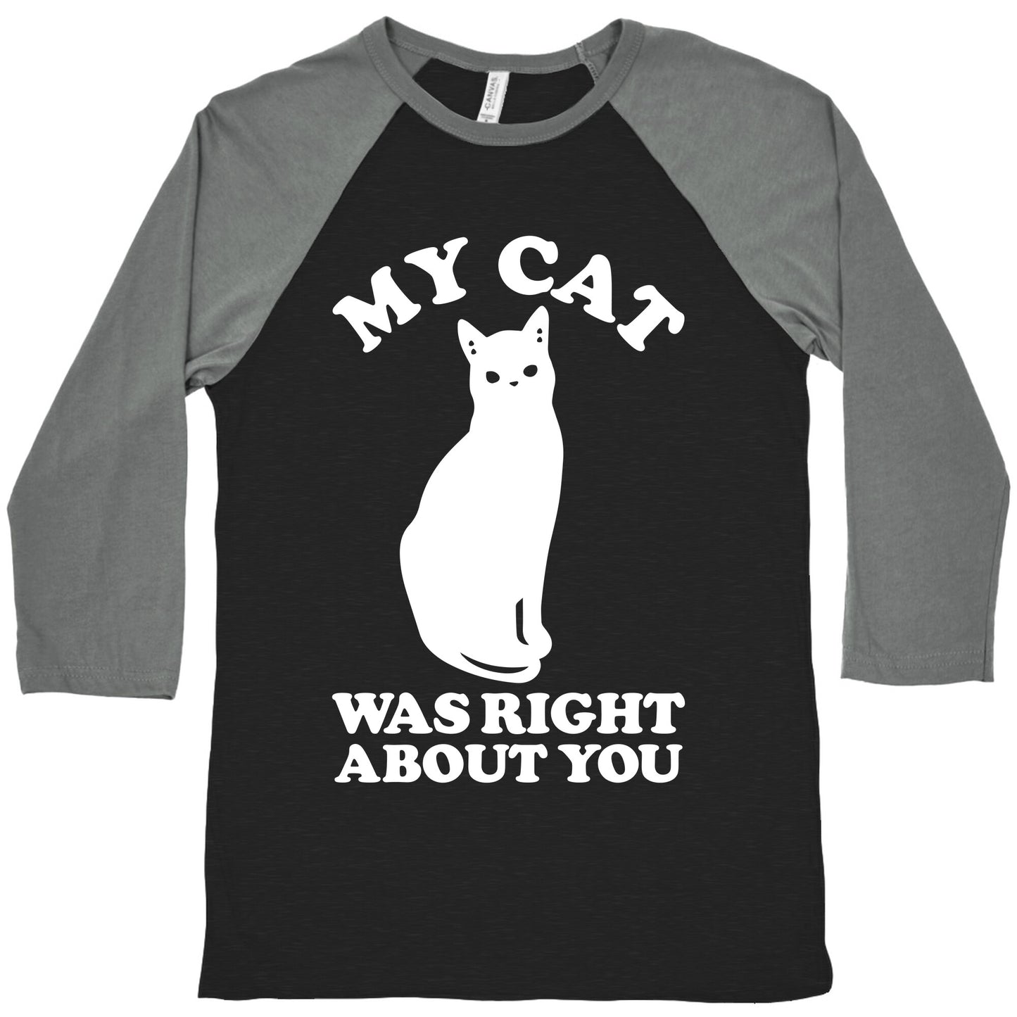 My Cat Was Right About You Baseball Tee