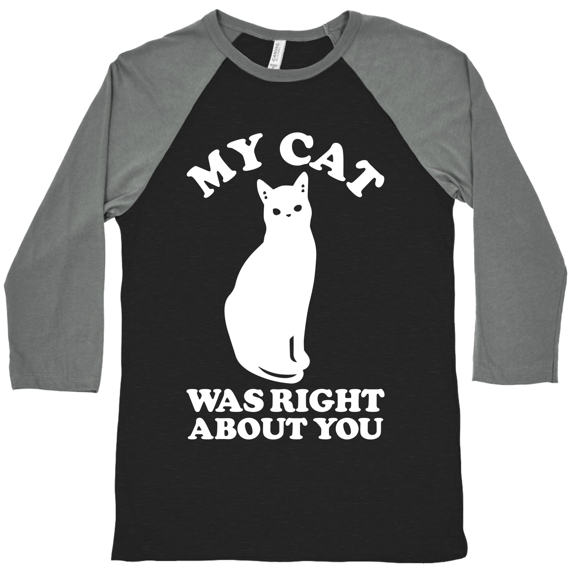 My Cat Was Right About You Baseball Tee