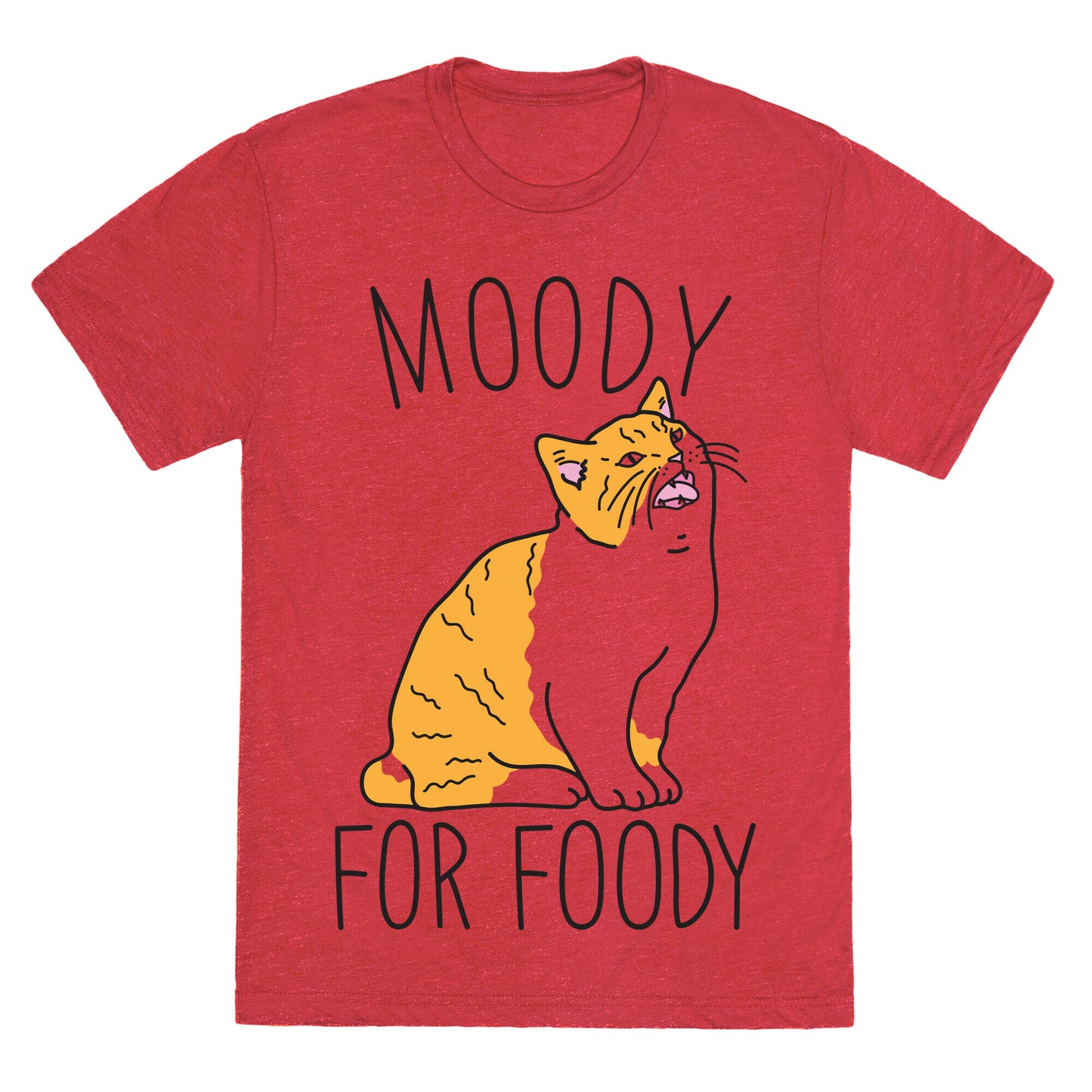 Moody For Foody Cat Unisex Triblend Tee