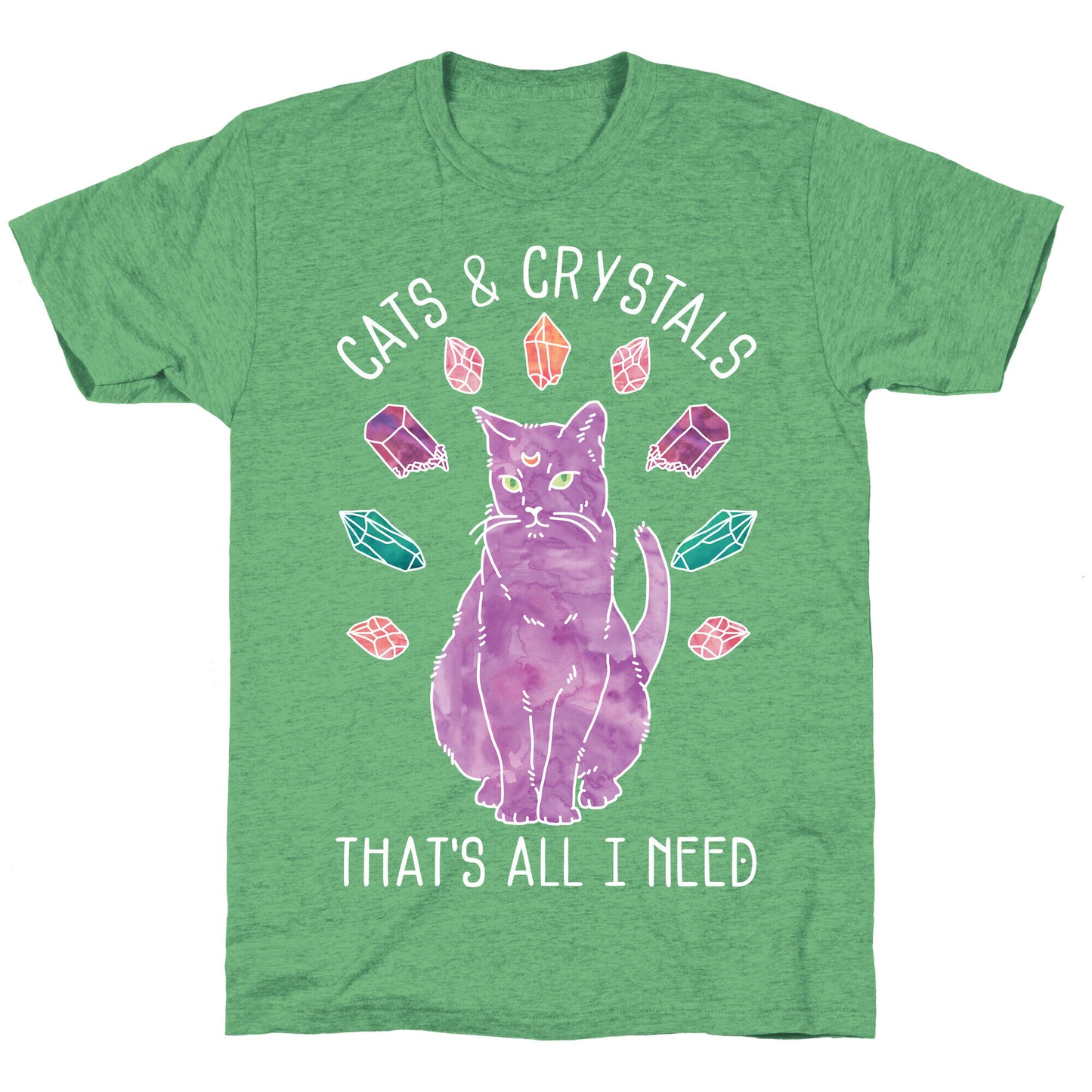 Cats and Crystals Unisex Triblend Tee