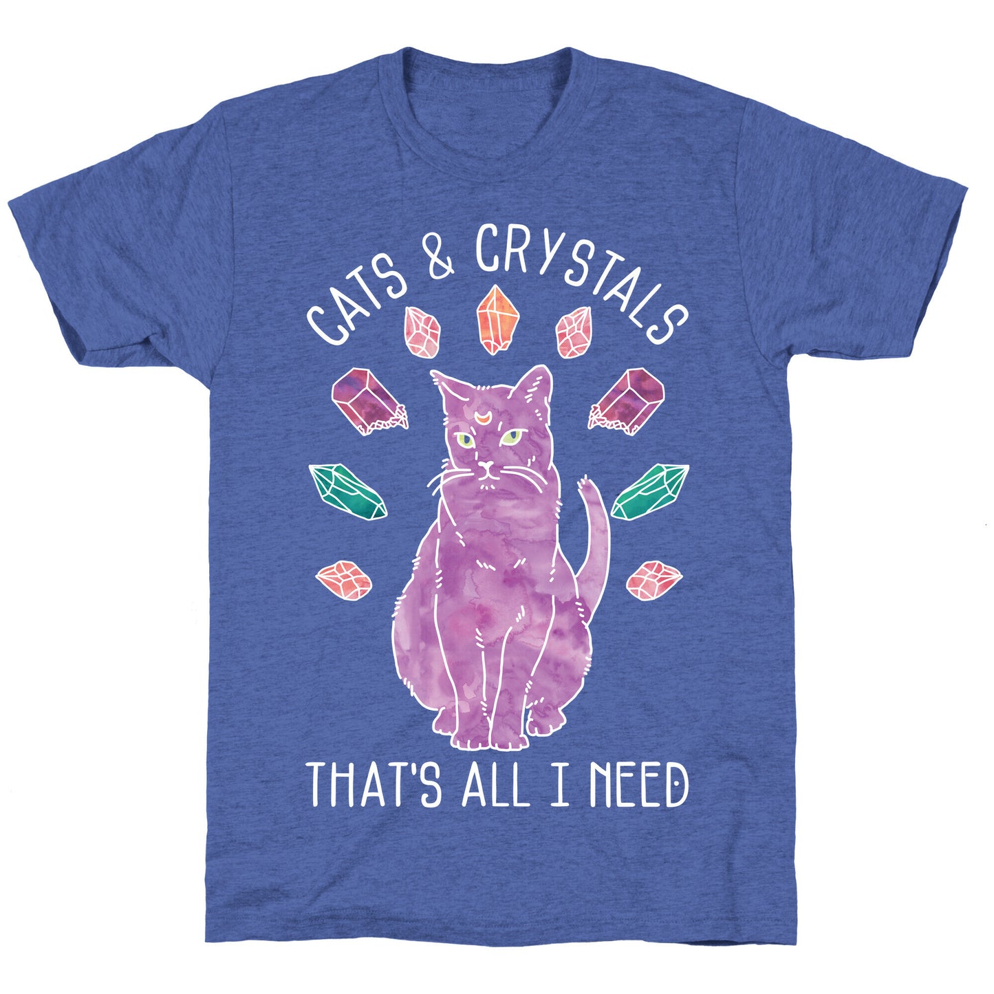 Cats and Crystals Unisex Triblend Tee