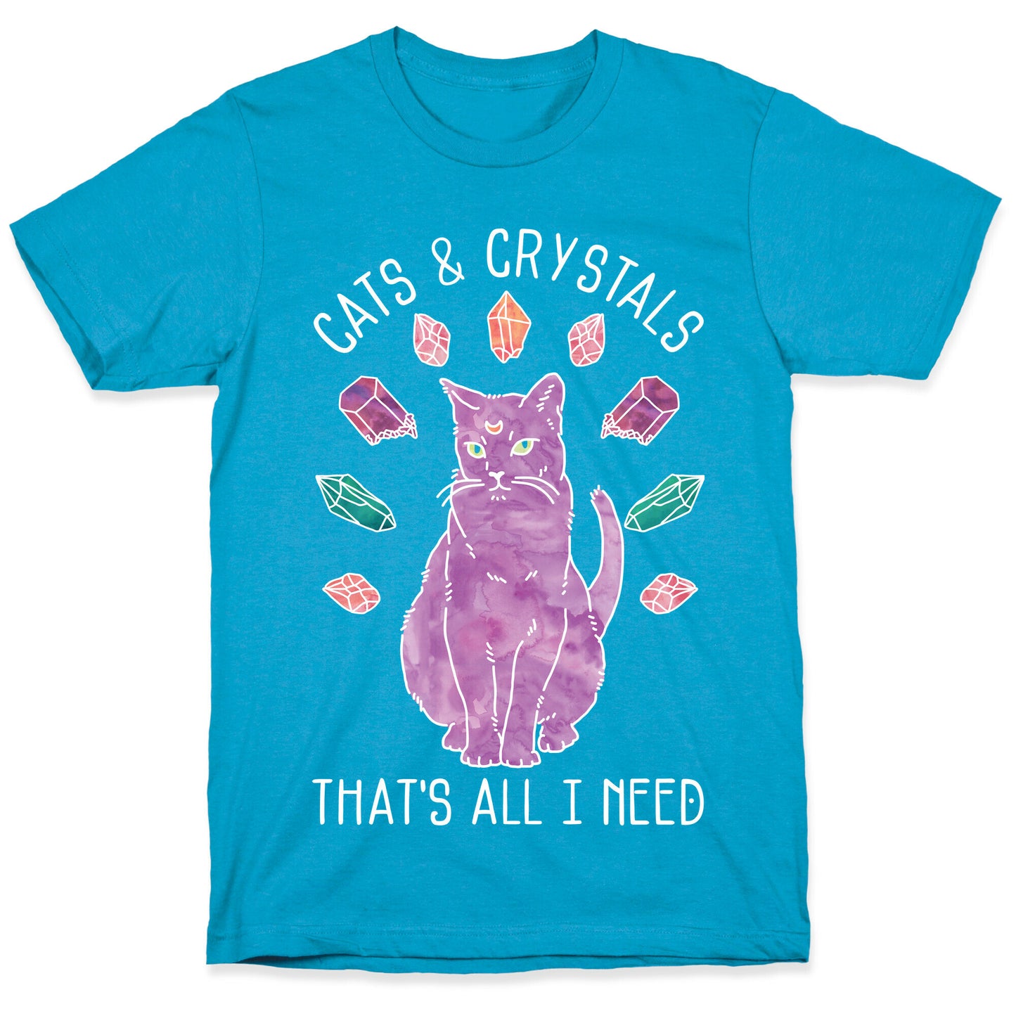 Cats and Crystals Unisex Triblend Tee