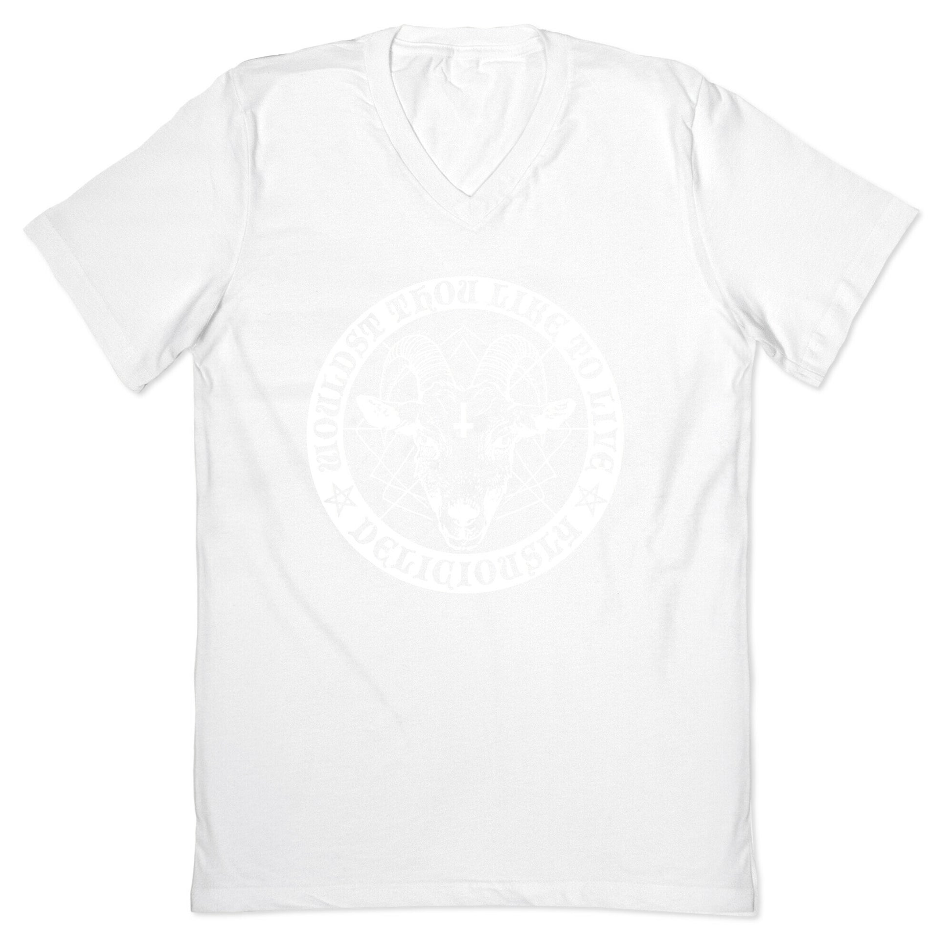 Black Philip: Wouldst Thou Like To Live Deliciously V-Neck